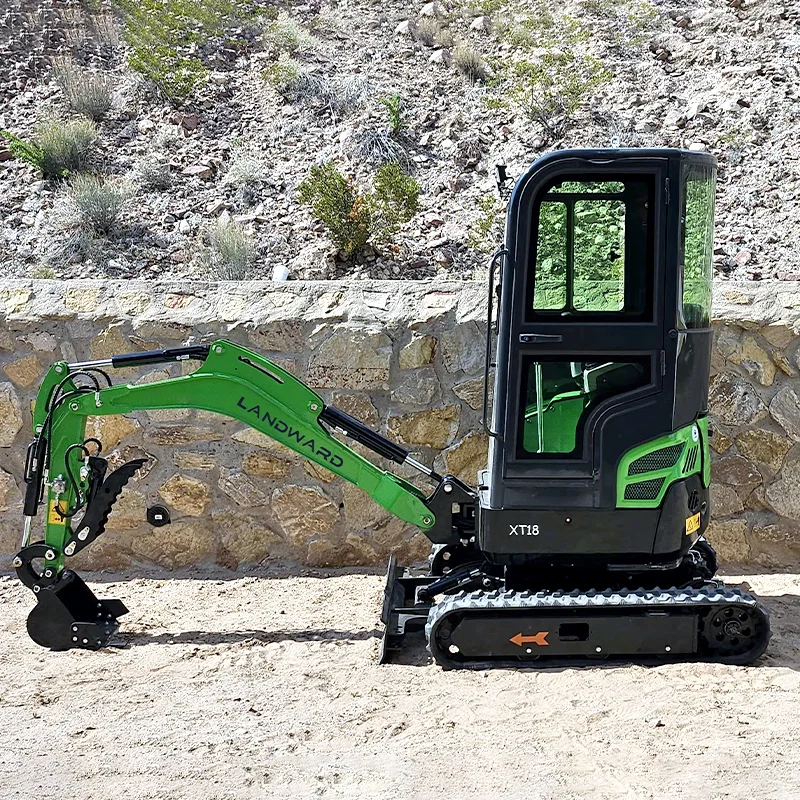 Miniexcavadora hidráulica personalizada de 1,8 toneladas, venta al por mayor de fábrica, miniexcavadora sobre orugas de 1300kg, granja de huerto,