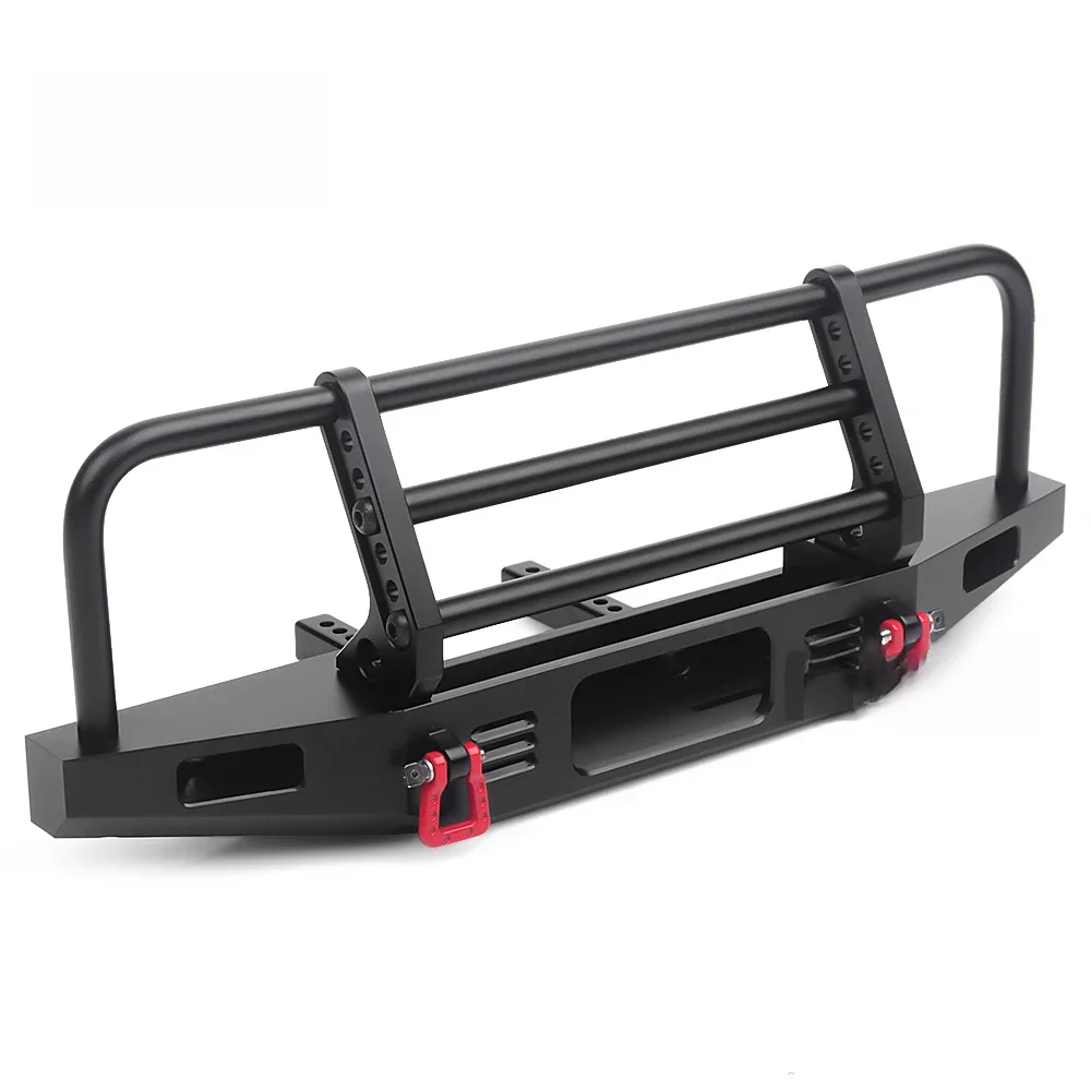 INJORA regulowany metalowy zderzak przedni do 1/10 gąsienica RC TRX4 Defender Axial SCX10 SCX10 II 90046 90047 — zdjęcie 2