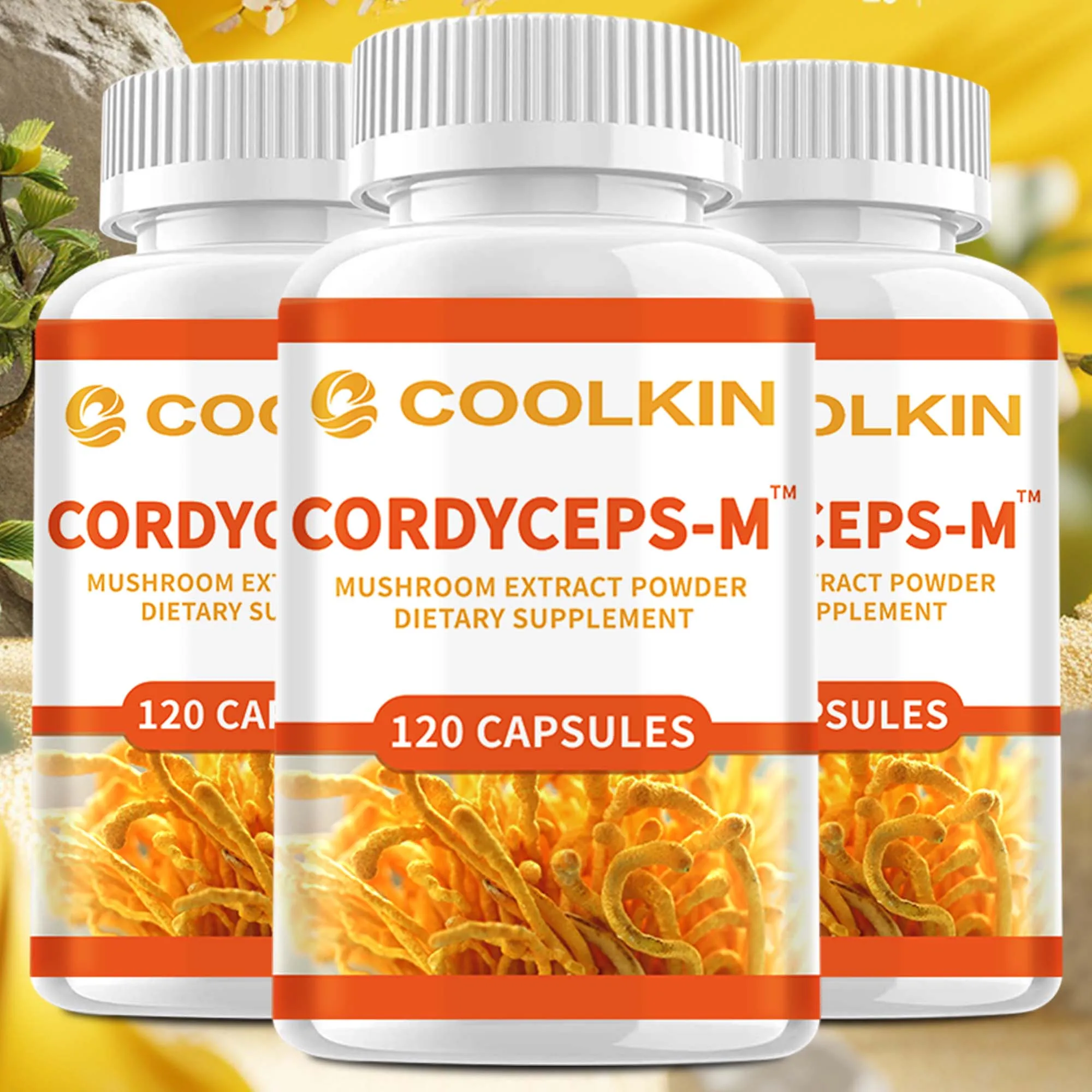 Cordyceps Supplements - Boosts Energy, Endurance and Stamina, Improves Memory and Concentration - 120 Capsules