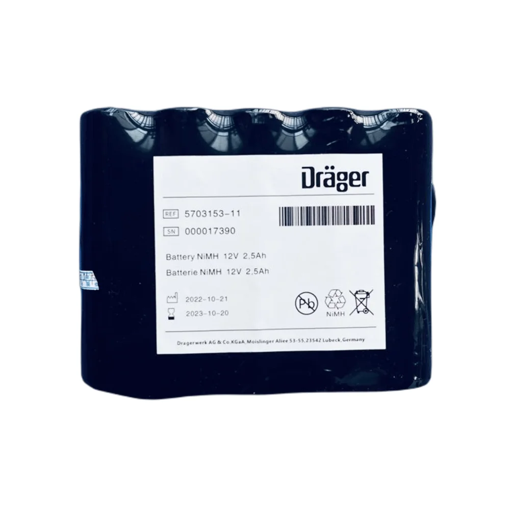 Drager Carina NIV Ventila Carina Rechargeable Battery 5703153 OM11759 Euro Energy Part Number 02271