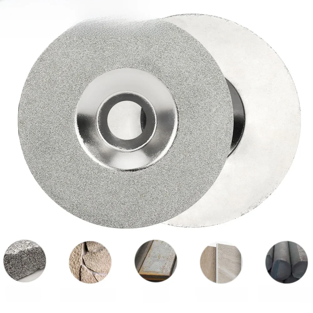 125 mm galvanisierte Diamant-Trennscheibe, 5 Zoll Schleifscheibe für Winkelschleifer, Glas, Jade, Schneiden, Polieren, DIY-Sägeblatt