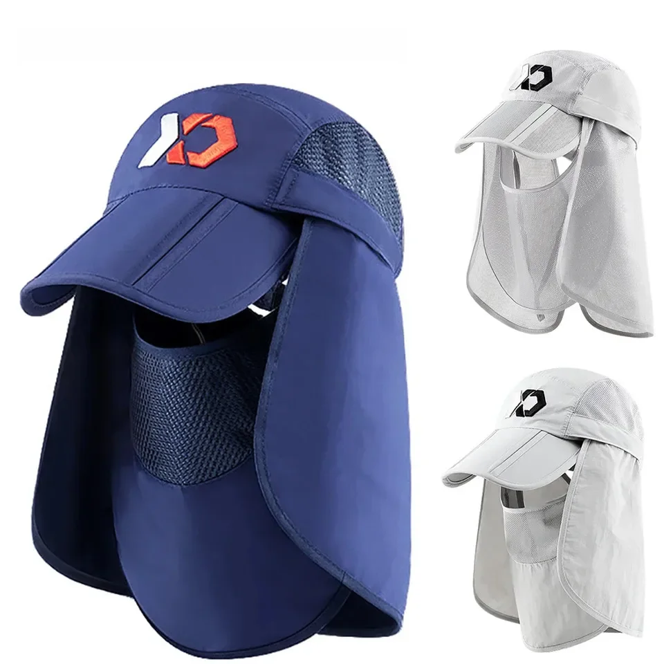 AliExpress Neck protection sun hat, quick drying sun hat, fishing bike, mountaineering, men's detachable face mask, women's hat, outdoor