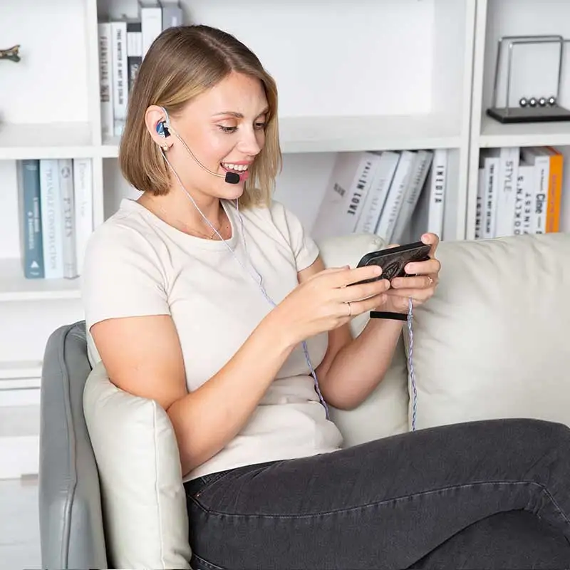 Kinera Gramr Modular Microphone (3.5mm + 4.4mm) OFC Silver Plated 0.78 2pin / MMCX Connector Gaming Livestreaming Earphone Cable