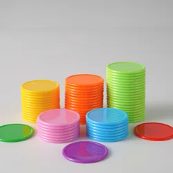 Fichas de póker de plástico de 37mm, 100 piezas, marcadores de Bingo de Casino, Token divertido, juegos de mesa de Club familiar, juguete de regalo creativo, 12 colores