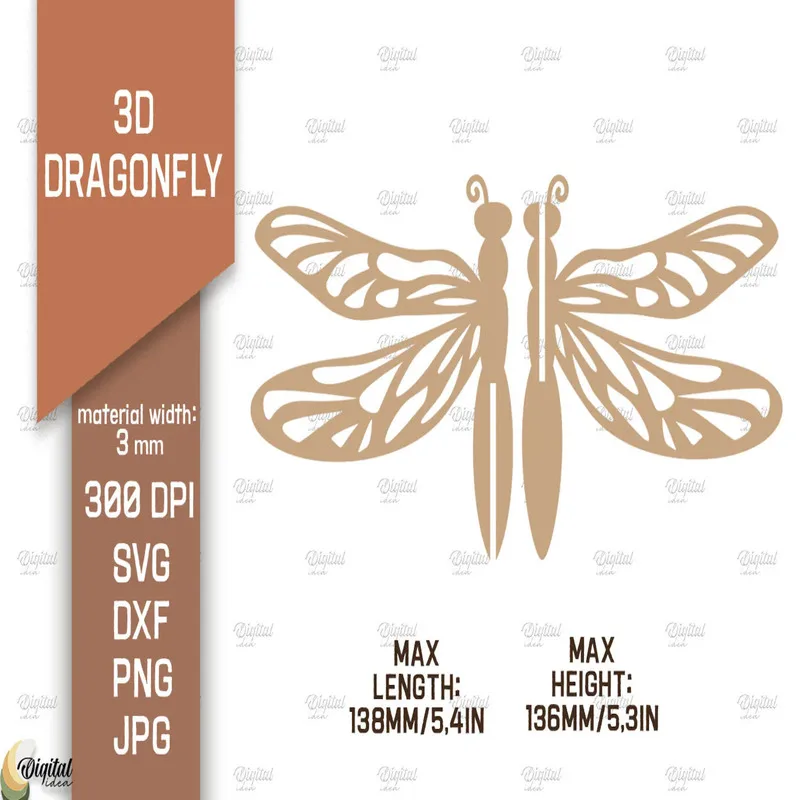 3D комплект бабочек и стрекоз для лазерной резки |   Файлы из светящегося лада |   Переплетенный деревянный декор |   Игрушка СВС |   ЧПУ и режущий станок Ф