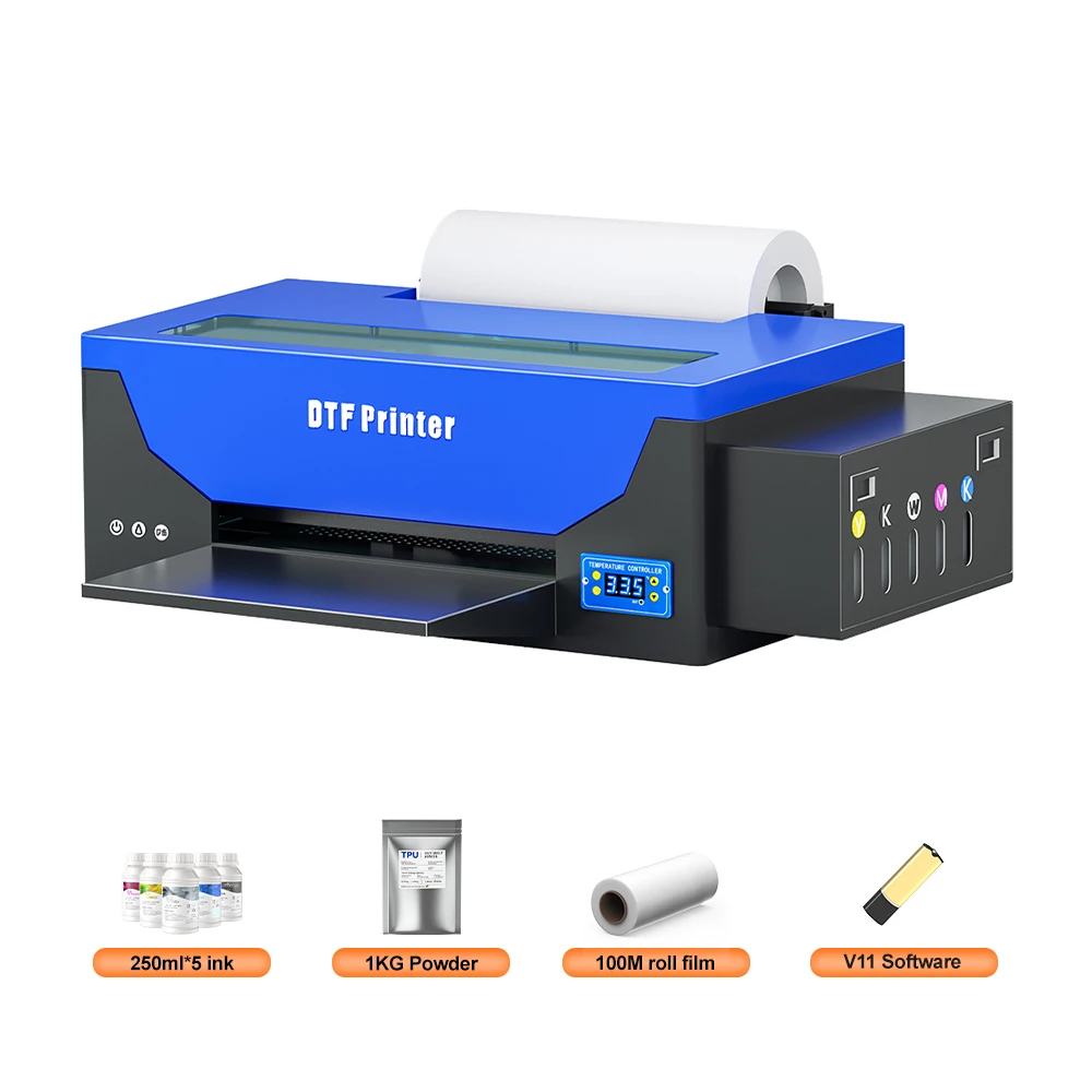 A3 R1390 DTF Printer with DTF Oven T-Shirt Printing Machine A3 L1800 R1390 DTF Transfer Direct Printer