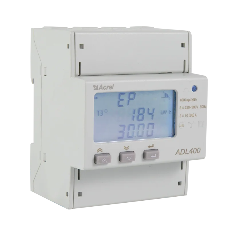 Acrel ADL400 Three-Phase Energy Meter with RS485 Modbus-RTU Rail Installation