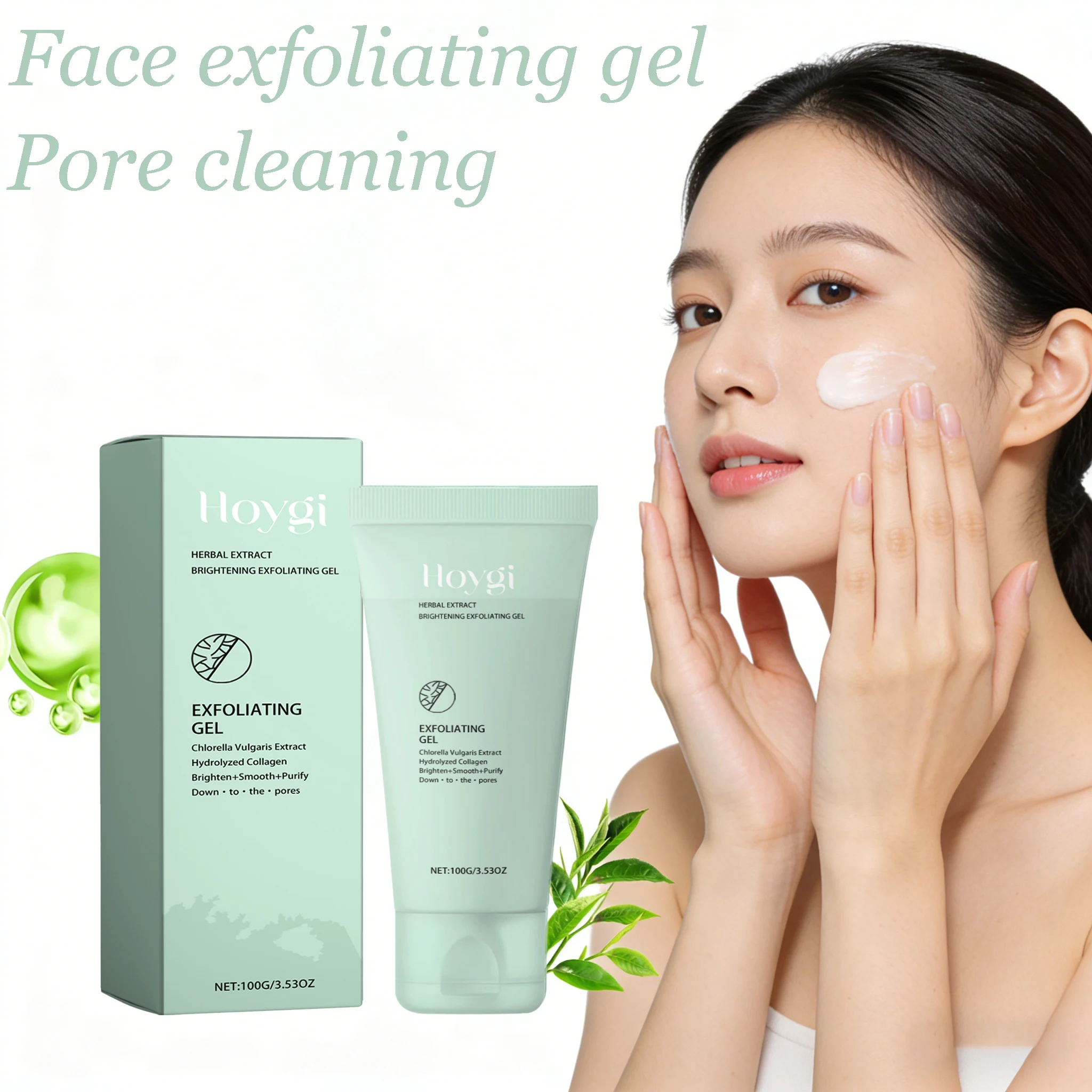 

100g Face Exfoliating Gel Gentle Cleaning Pore Moisturizing Soften Skin Oil Control Smoothing Face Cleaner for Daily Skin Care