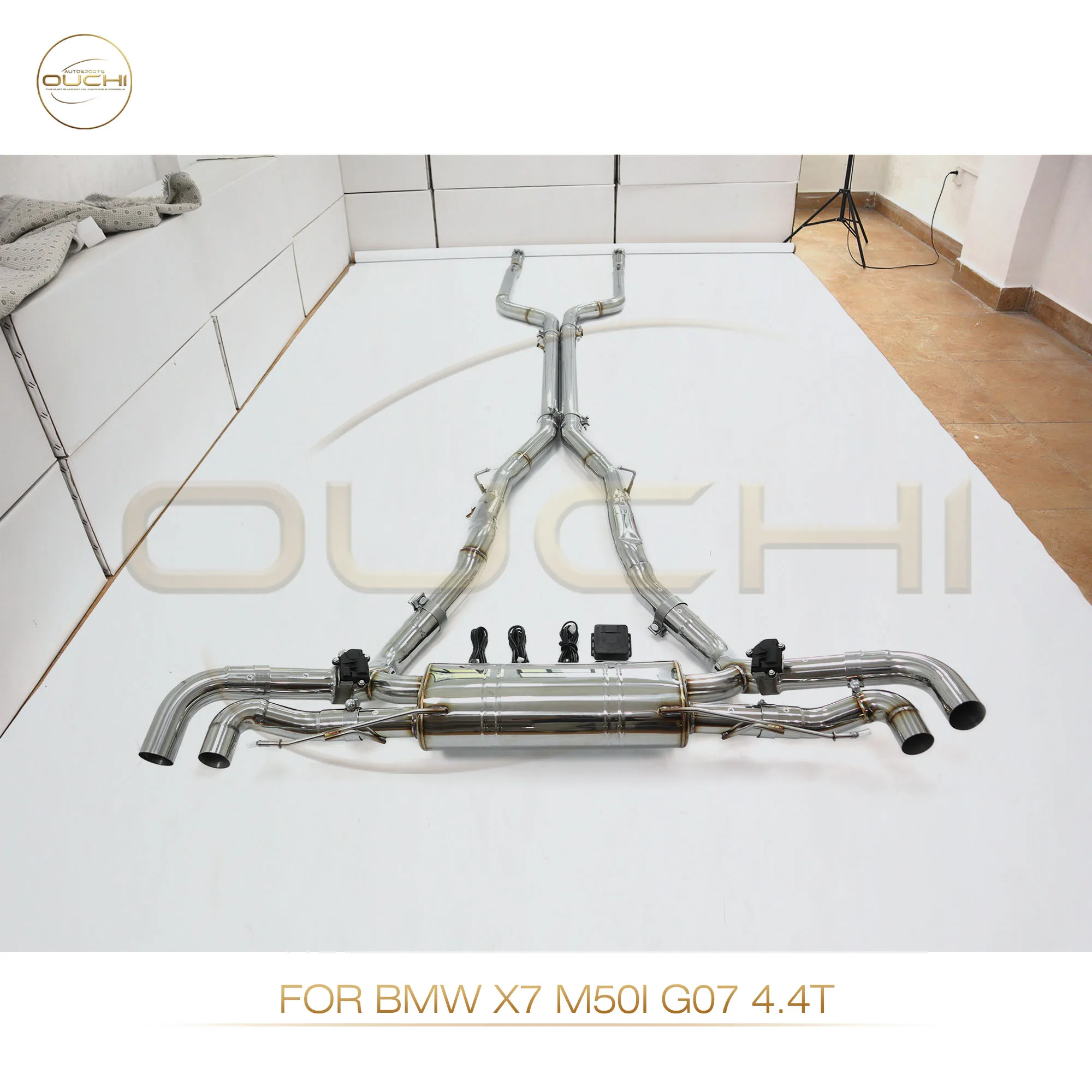 High Performance Catback For BMW X7 M50I G07 4.4T OUCHI Stainless Steel Electronic Valve Muffler Car Exhaust Clear Loud Sound