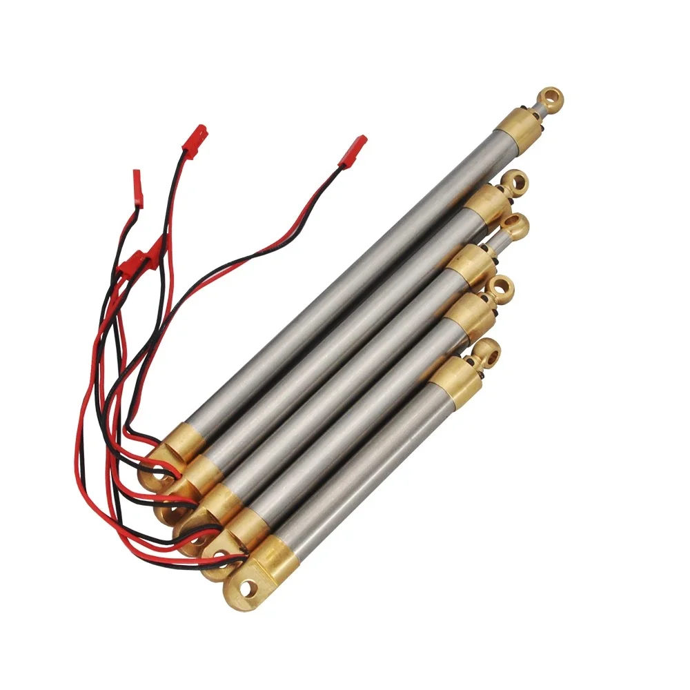 Cylindre de Simulation électrique en métal OD 12mm, course 35/55/70/90/120mm 5V ~ 8.4V, tige de poussée pour voiture RC, pelle, Robot, modèle bloc de jouet