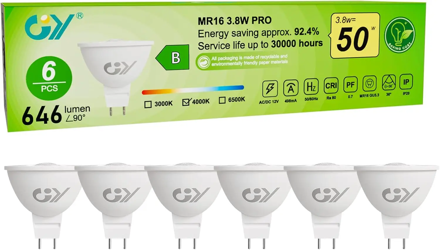 Gy MR16 GU5.3 Led L…