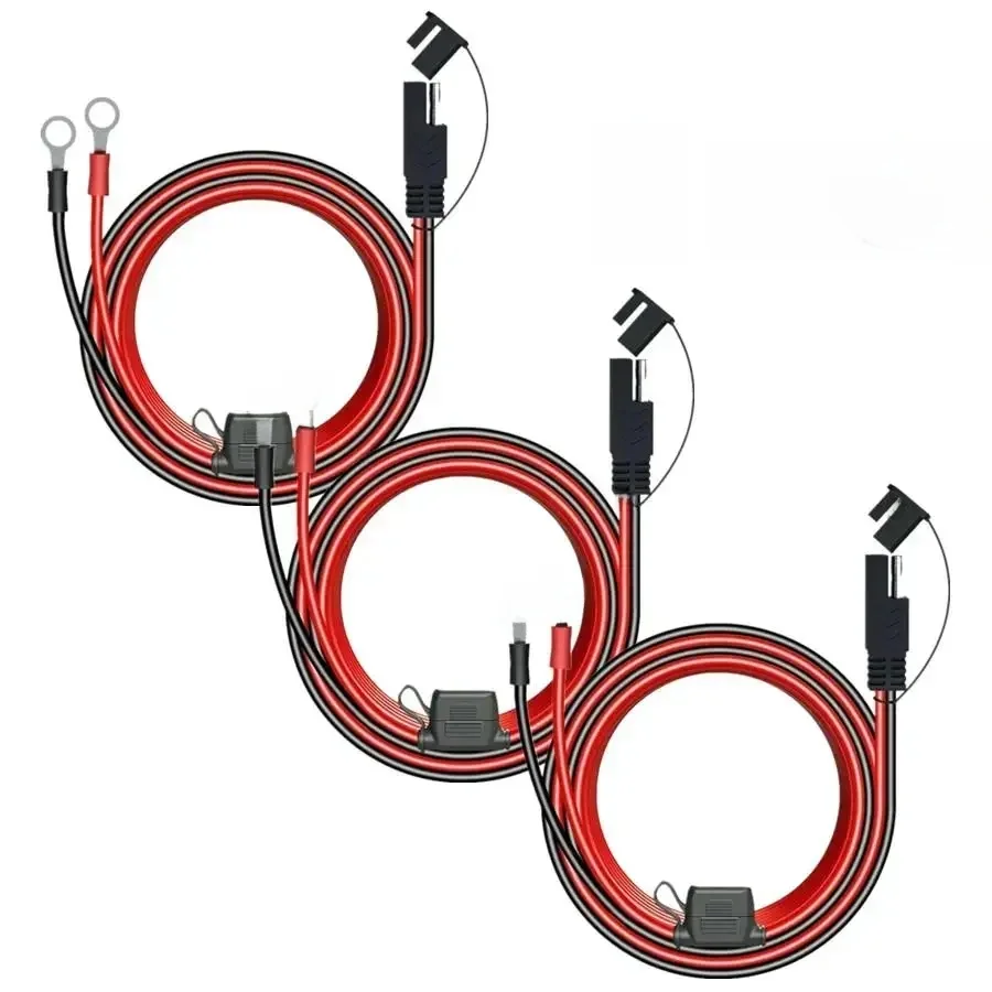 1/2/3X 12V Ladegerät Kabel Für Motorrad Batterie Terminal Zu SAE Schnell Verlängerung Kabel Kabel Stecker für Batterie Ladegerät