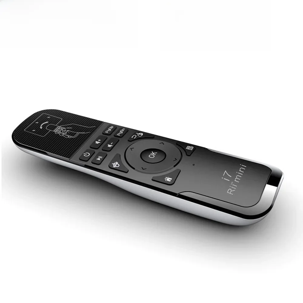 Oryginalny Rii Mini i7 2.4G bezprzewodowy Fly pilot bezprzewodowa mysz kontroli wykrywania ruchu zbudowany w 6-osi dla tv box z androidem inteligentny komputer — zdjęcie 2