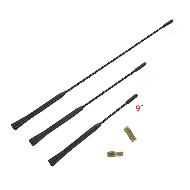 9/11/16 Zoll Universal Auto Anti-lärm Flexible Dach Mast Peitsche Stereo Radio FM/AM Signal Antenne verstärkte Antenne Mit Zwei Schrauben