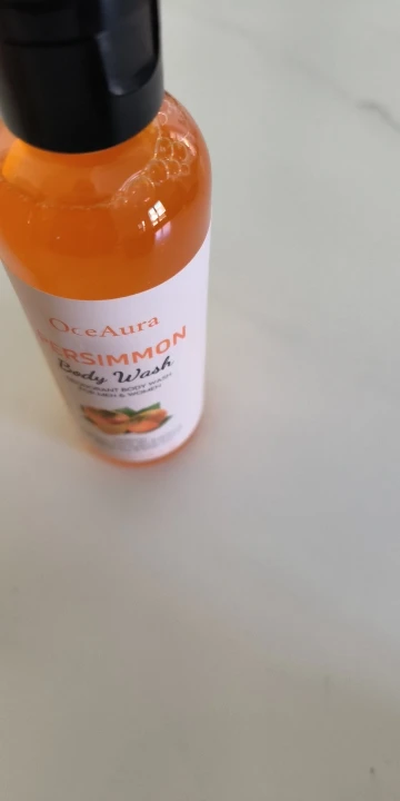 Persimmon Body Wash Man Sweat Odor Removal Gently Clean Dirt Grease Anti Drying Brighten Dark Skin Exfoliating Body Shower Gel photo review