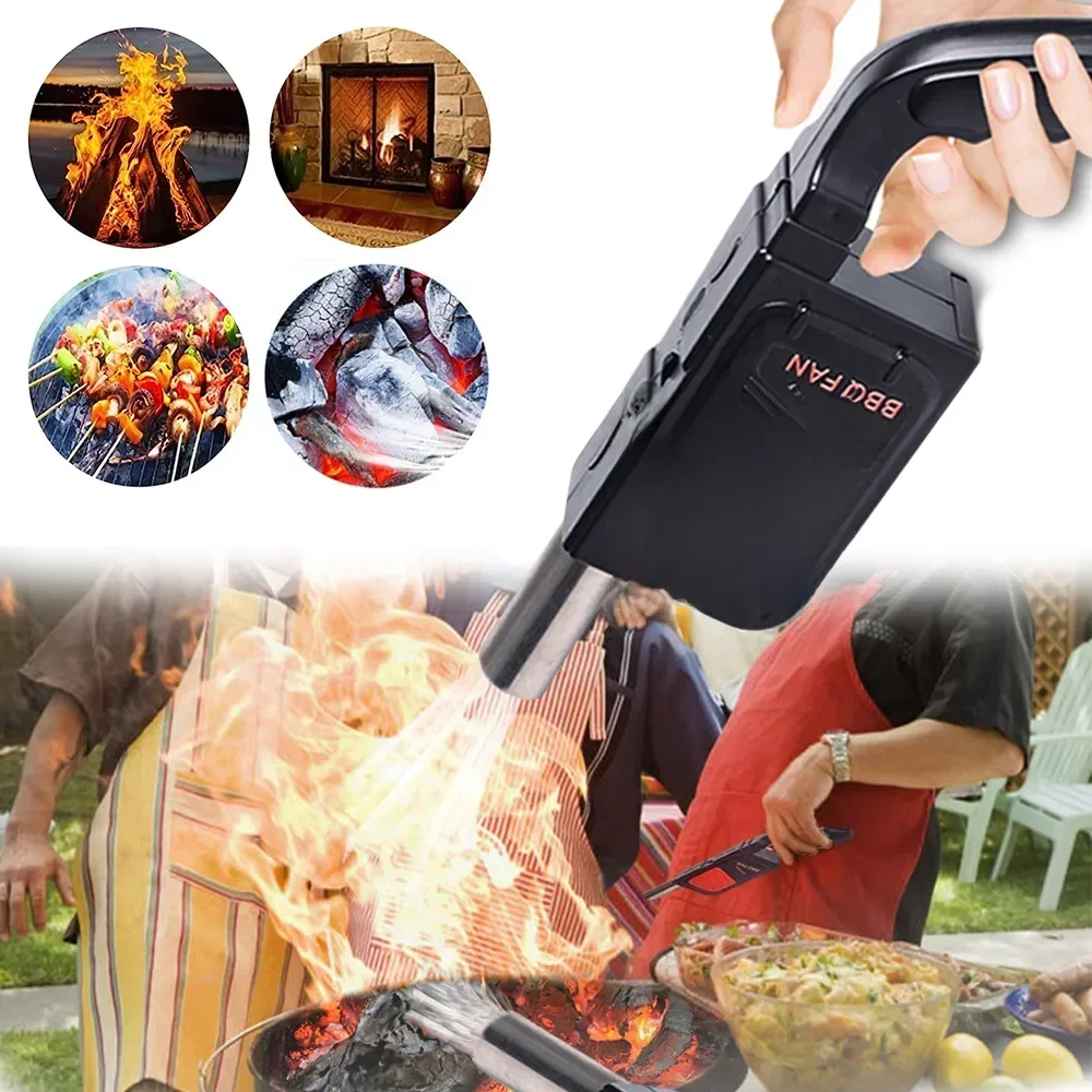 Ventilateur de Barbecue électrique portatif, souffleur d'air Portable pour Camping en plein Air, Barbecue pique-nique, outil de cuisine, accessoires de gril de boulangerie