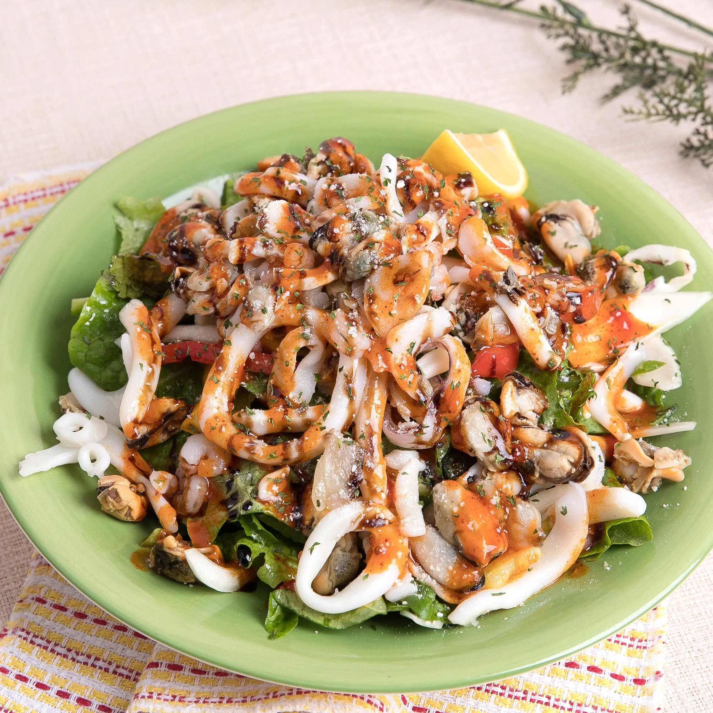 [أطعمة Jaeho] تشكيلة المأكولات البحرية 1.8 كجم / 5 أنواع المأكولات البحرية المختارة بعناية