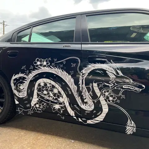 6 best sales dragon car decal - №5