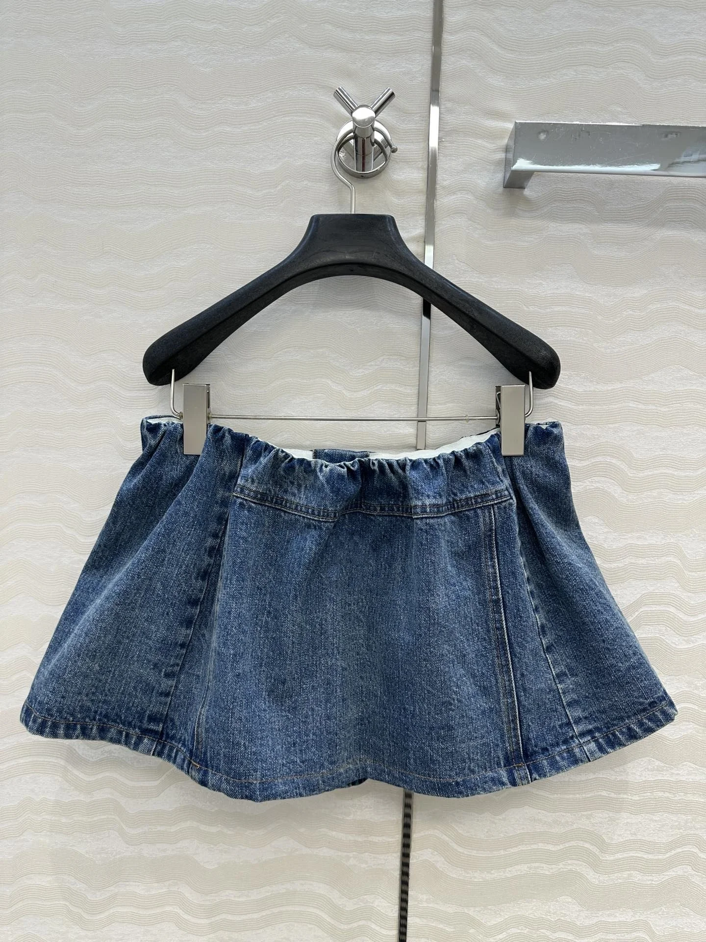 

High Quality Spring And Summer Women's Casual Fashion Cotton Denim Buttons Vintage Preppy Mini Skirt JQ087