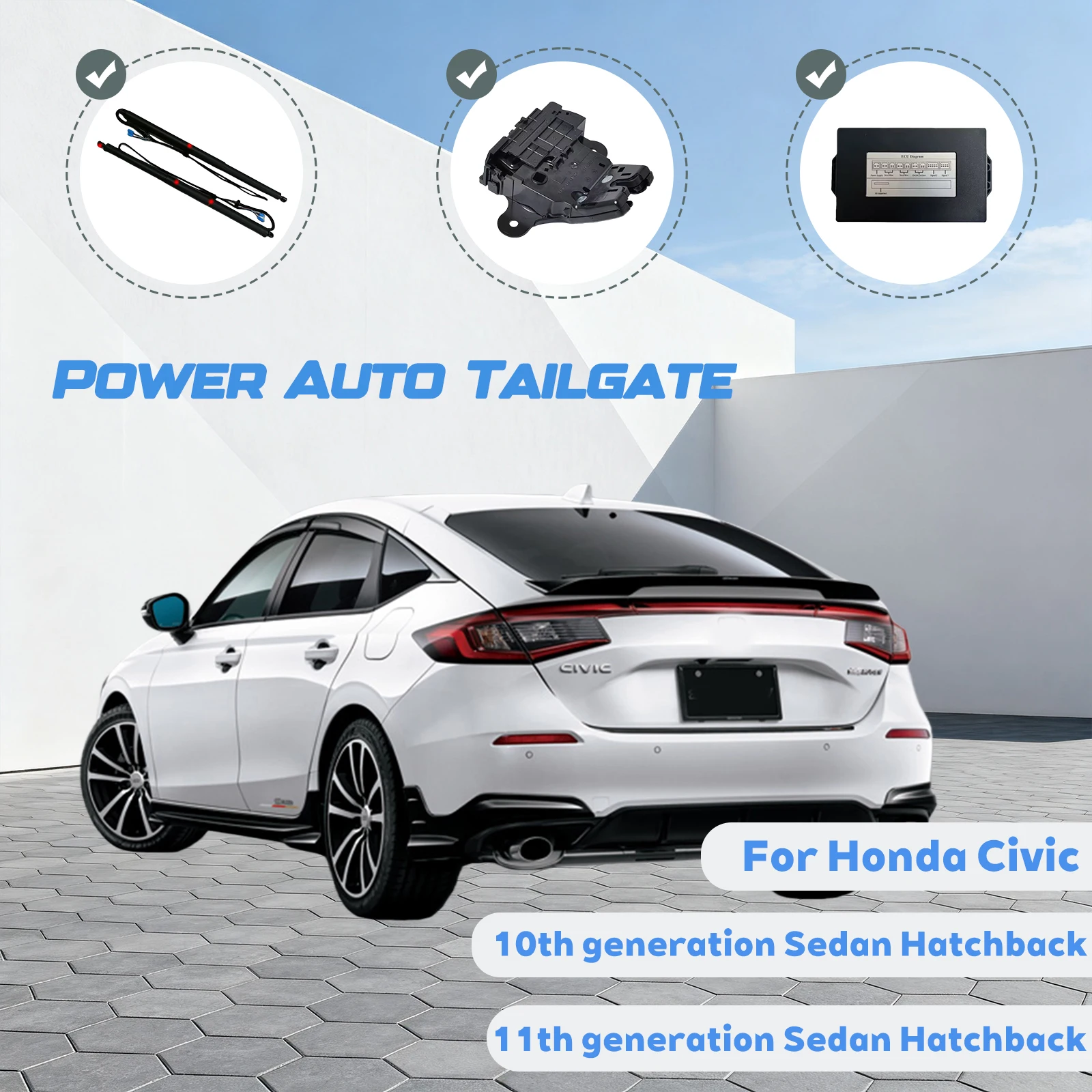 For Honda Civic 10th 11th Generation 2016-present Car Automatic Lifting kit Opening Trunk Intelligent Electric Lift Tailgate