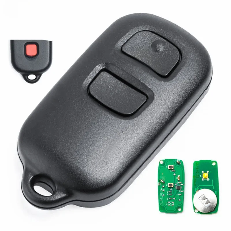 KEYECU Zamienny pilot zdalnego sterowania do Toyota Celica Echo FJ Cruiser Highlander Prius Rav4 00-06 Tacoma FCC ID: HYQ12BBX — zdjęcie 2