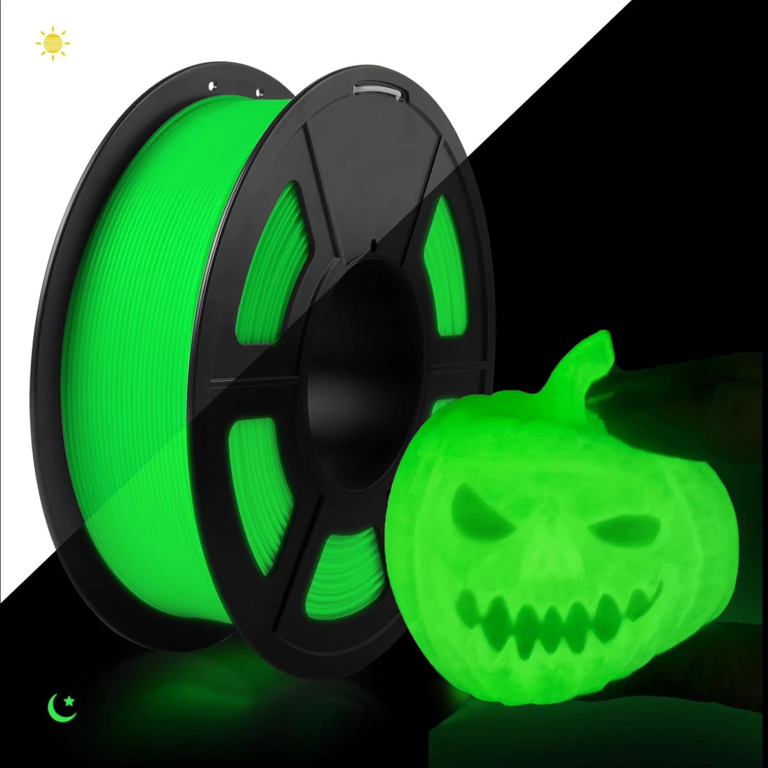 

Green Glow in the Dark TPU Filament 1.75 Mm for 3D Printer 250g Spool Durable Flexible Filament Bundle