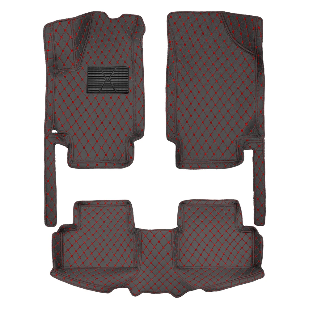 

Автомобильные коврики для Audi Q7 2016-2025 7 мест, автомобильные аксессуары для интерьера, кожаные ковры, подушечки для ног