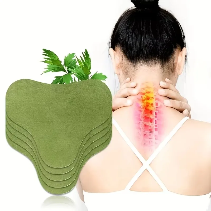 12/24/48PCS Natural Herbs Wormwood Neck Patch Cervical Body  Sticker Moxibustion Self-heating Paster Suitable for Neck