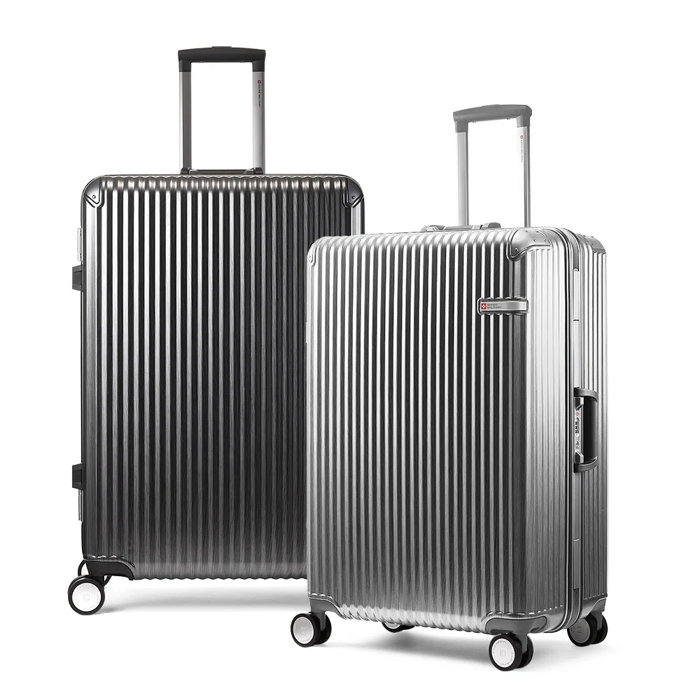 ناقلة بضائع عسكرية سويسرية للسفر ، إطار من الألومنيوم ، حقيبة سفر ، عربة بعجلات ، عربة بوليستر ، WT ، PC ، ABS ، قفل TSA ، I82