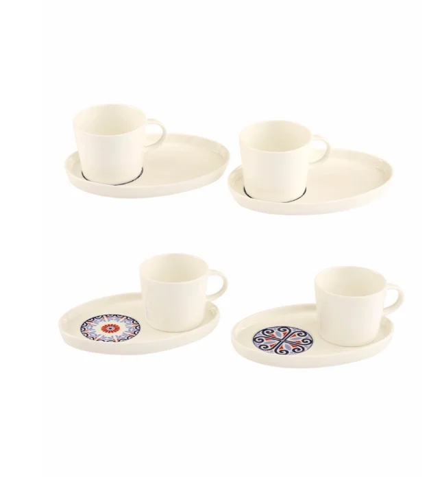 

Coffee Cups, Handmade Porcelain Espresso Cup, Patterned Cups, Design Modern Cup Set Of 2