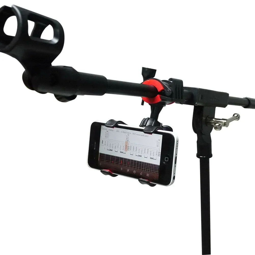 AliExpress Universal Mic Stand Phone Holder Live Broadcast Bracket Clips Music Stand Clamp For Smart Phones