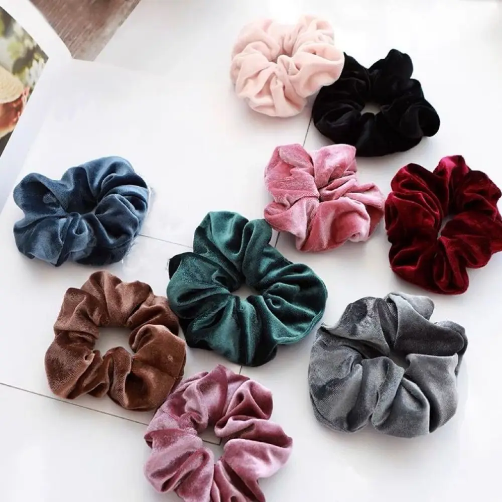 12 Elastico Scrunchies De Cetim sortidos Xuxinha Amarrador De Cabelo Pronto Entregar