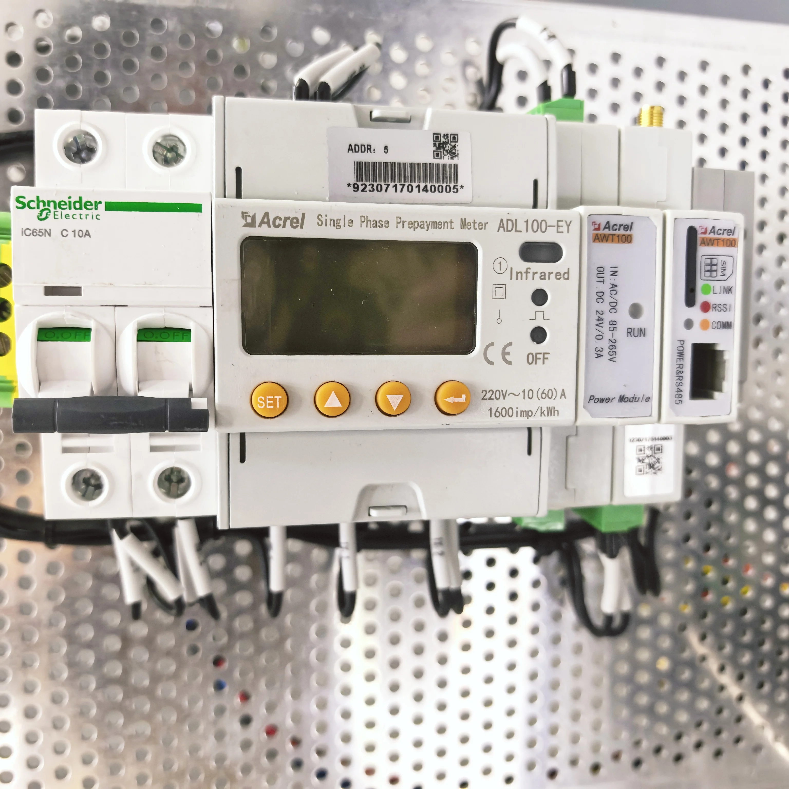 

Acrel ADL100-EY/NK Single Phase 230V Energy Billing Meter RS485 With Remote Control By Cloud Platform For Prepayment