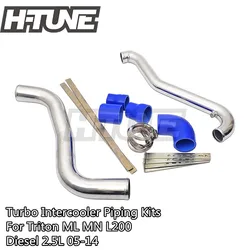 Aluminum Polished Turbo Intercooler Piping Kits for Triton ML MN L200 Diesel 2.5L 05-14