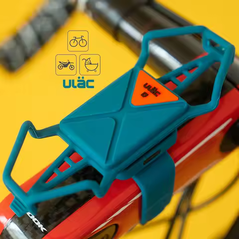 Ulac Bicycle Phone Mount 360&deg; Rotatable Universal Motorcycle Mobile Phone Holder Bike Handlebar Stand Brackets Cycling Accessory