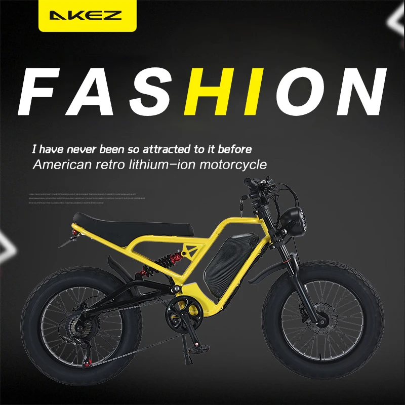 1500W Vintage Fat Tire E-Bike 5