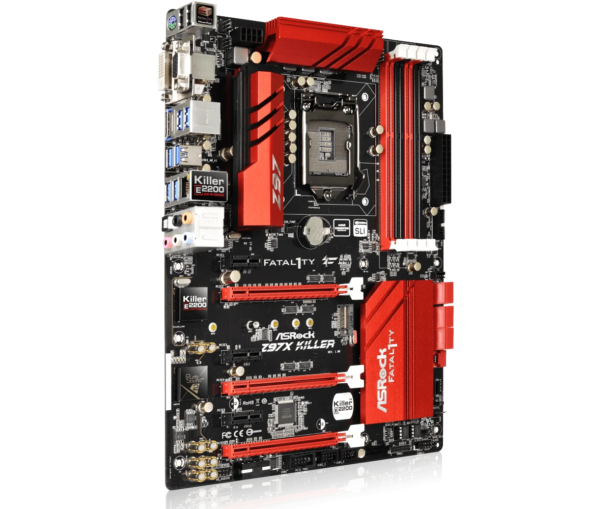 Imagem -03 - Placa-mãe Assassina Z97x Intel Z97 Lga 1150 Ddr3 Suporte 32gb Asrock-fatal1ty 4690 4370 4130 4790 Cpu M.2 Atx