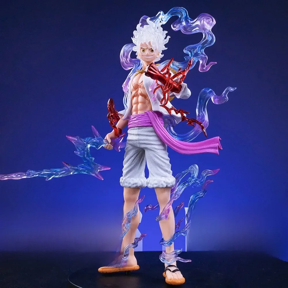 21 cm One Piece Anime Figur Ruffy GEAR 5 Figur Nika Ruffy Sonnengott Actionfiguren Sammlerstück Modell Spielzeug Geschenk