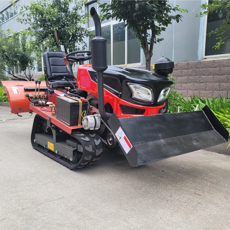 Customized EPA Multi-Purpose Diesel Tiller Rotary Crawler Tractor with Farm Tools Accessories