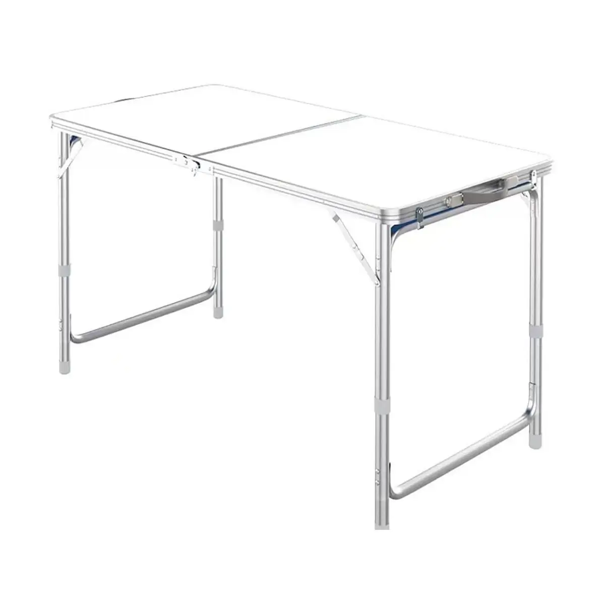 Folding Trestle Outdoor Camping Table,Aluminum Alloy Outdoor Folding Picnic Table,TrestleOutdoorTableWhite(120×60×70cm)