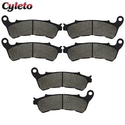 Cyleto Motorcycle Front and Rear Brake Pads for Honda CBF1000 CBF1000A CBF 1000 S/T ABS 2006 2007 2008 2009 2010 2011 2012-2016