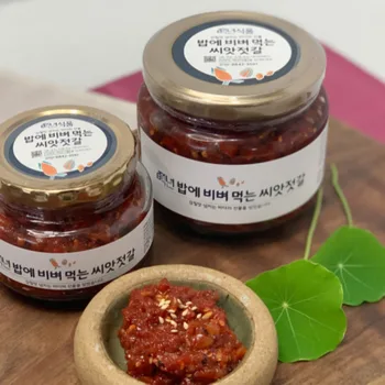 [푸디앤] 20년전통 안면도 백년식품 밥에 비벼먹는 씨앗젓갈 350g,700g 