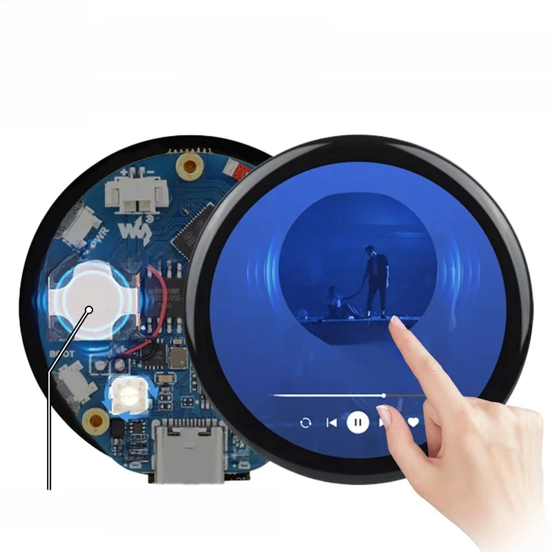 Waveshare ESP32-S3 1.46 cala Okrągły Dotykowy LCD DeepSeek AI Voice Chat Wyświetlacz QMI8658 / MIC / / Audio MP3 Dla Arduino Dla XiaoZhi — zdjęcie produktu 7