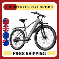 GUNAI 750W Electric Bicycle Motor, 27.5Inch Off-road Tire Adult Mountain Electric Bike with 48V 10Ah Battery, Mudguard, EU Stock