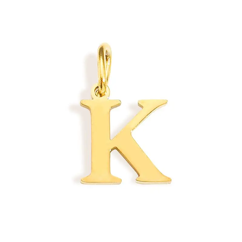 CARLIDANA Neuerscheinung Minimalistische Brautjungfern-Anhänger Edelstahl Initial-Buchstabe Runde Schlangenkette für Sie Anhänger-Halskette