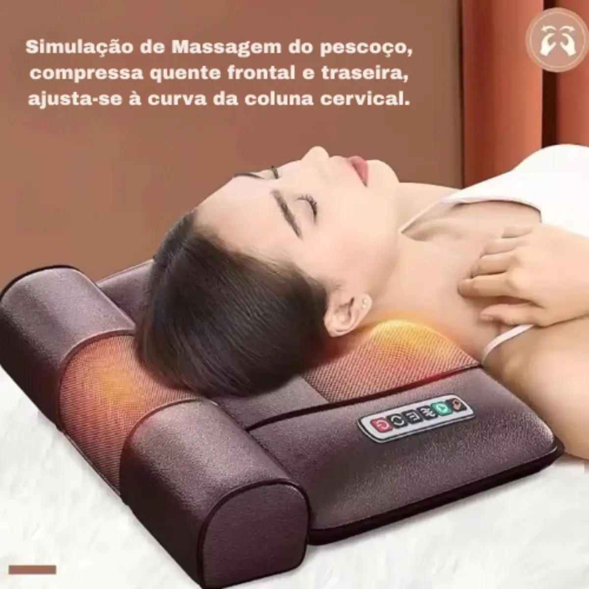 Massageador Elétrico para Costas, Pernas, Pé com Aquecedor, Colchão Poltrona Relaxante