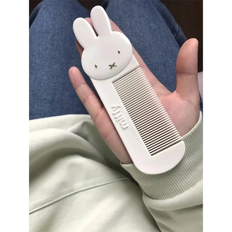 Kawaii Miffy Cute Anti-static Hair Comb Home Close Tooth Comb Portable Straight Hair Long Hair Comb Christmas Gift