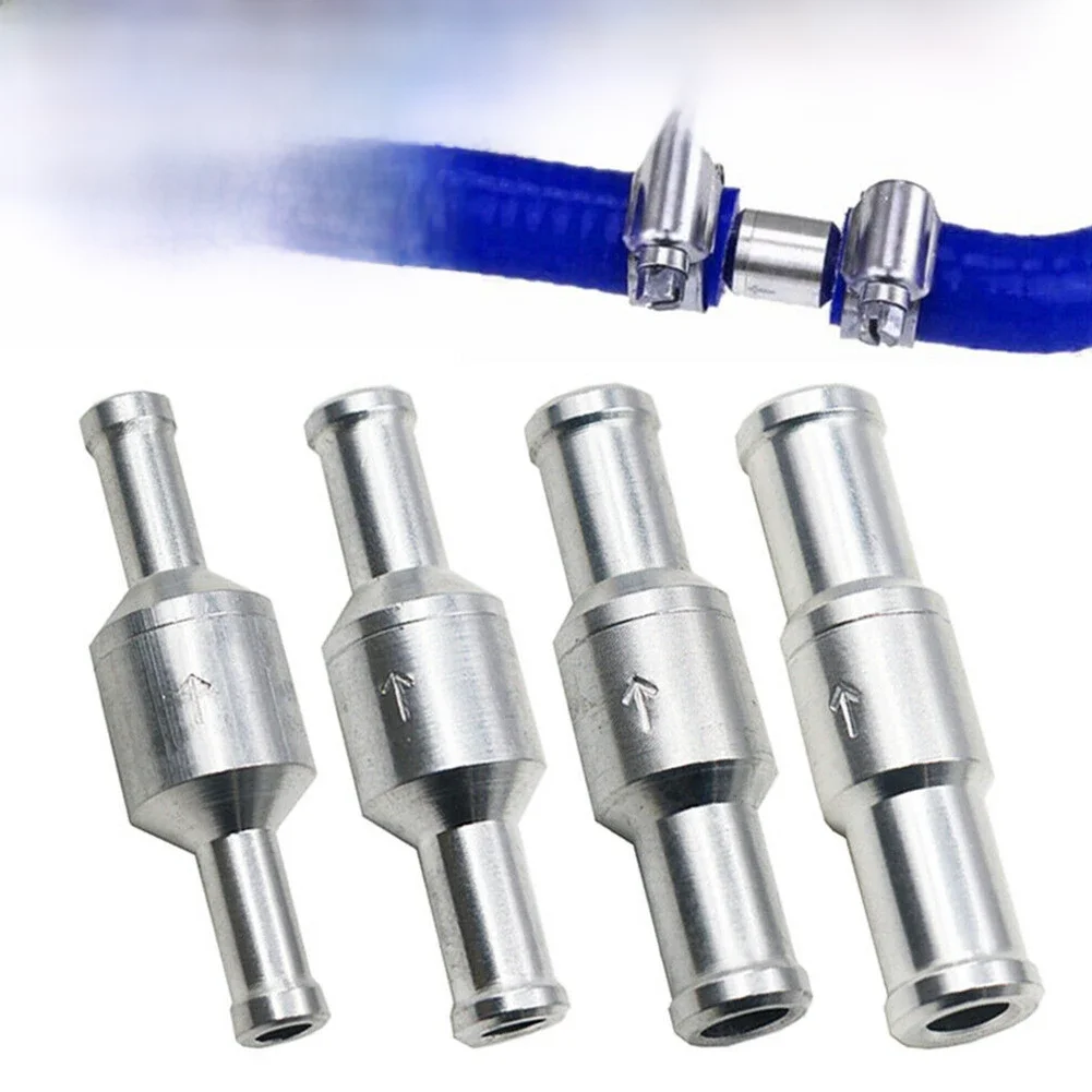 Clapet anti-retour chromé unidirectionnel, 6-12mm, clapet anti-retour en aluminium, carburant, eau, gaz, Air, vide, 6mm/8mm/10mm/12mm