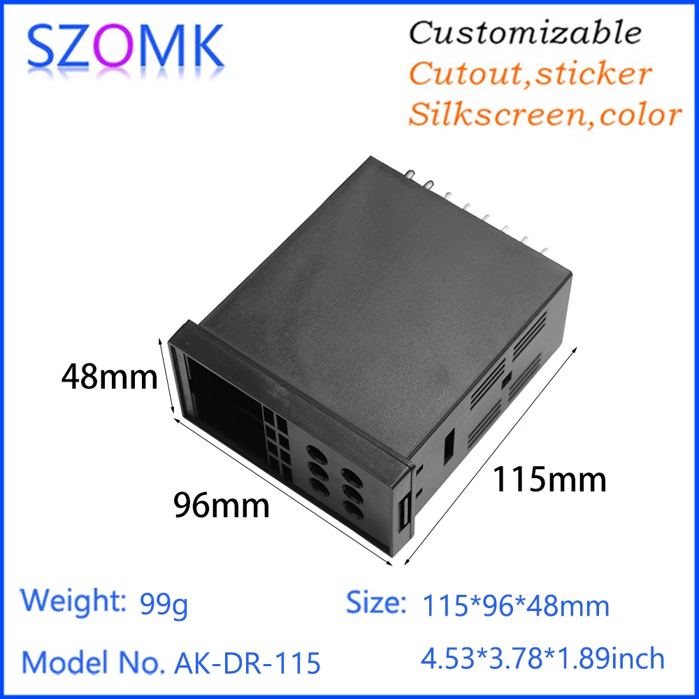 SZOMK ABS Plastic Enclosure 48×96 Cabinet Mount Smart Digital Temperature Controller Housing Welded Case