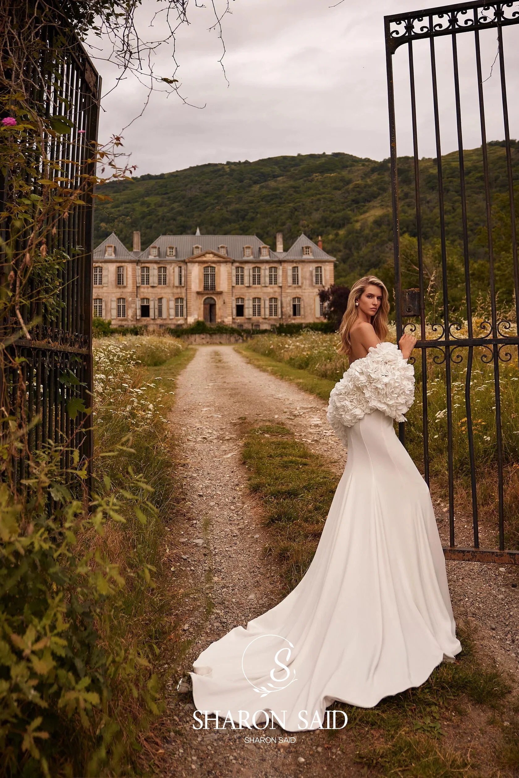 Sharon disse 2025 elegante querida sereia vestido de casamento simples sexy 3d flor boné manga cetim vestidos de noiva sw479 personalizado